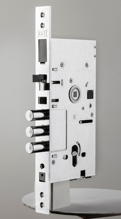 Умный замок KALE 252 ЕМ с автоматическим запиранием ригелей и пультом для удобного доступа