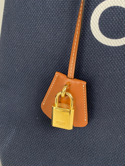Сумка Celine Calfskin Horizontal Cabas Navy Tan