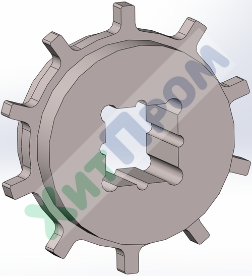Звёздочка конвейерная Z10 Квадрат 25