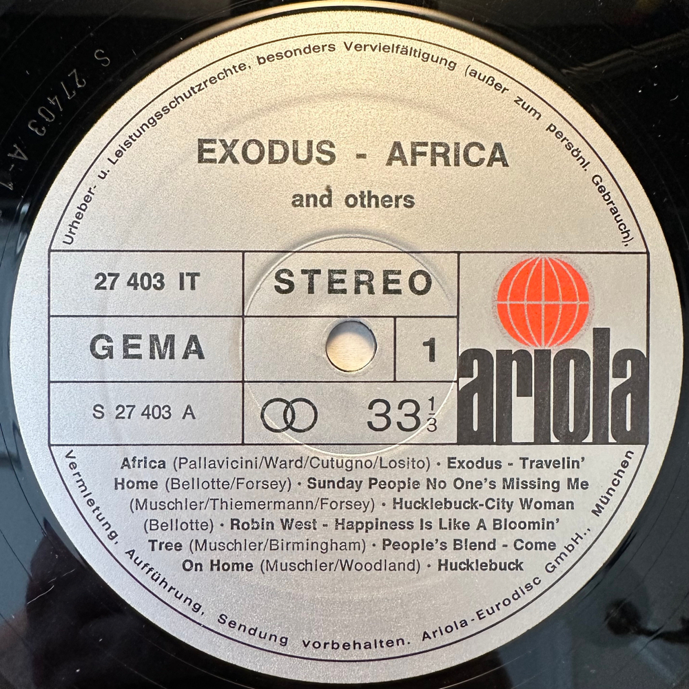 Exodus - Africa And Others (Германия 1976г.)