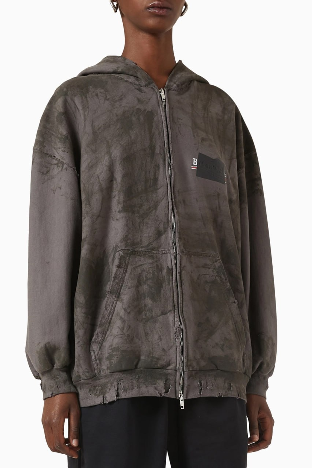 Balenciaga Gaffer Zip-Up Hoodie Small Fit