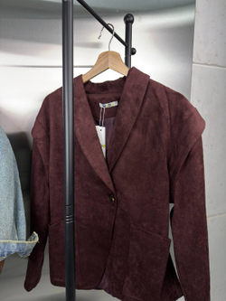 Куртка-пиджак женский артикул 989 цвет "бордовый"