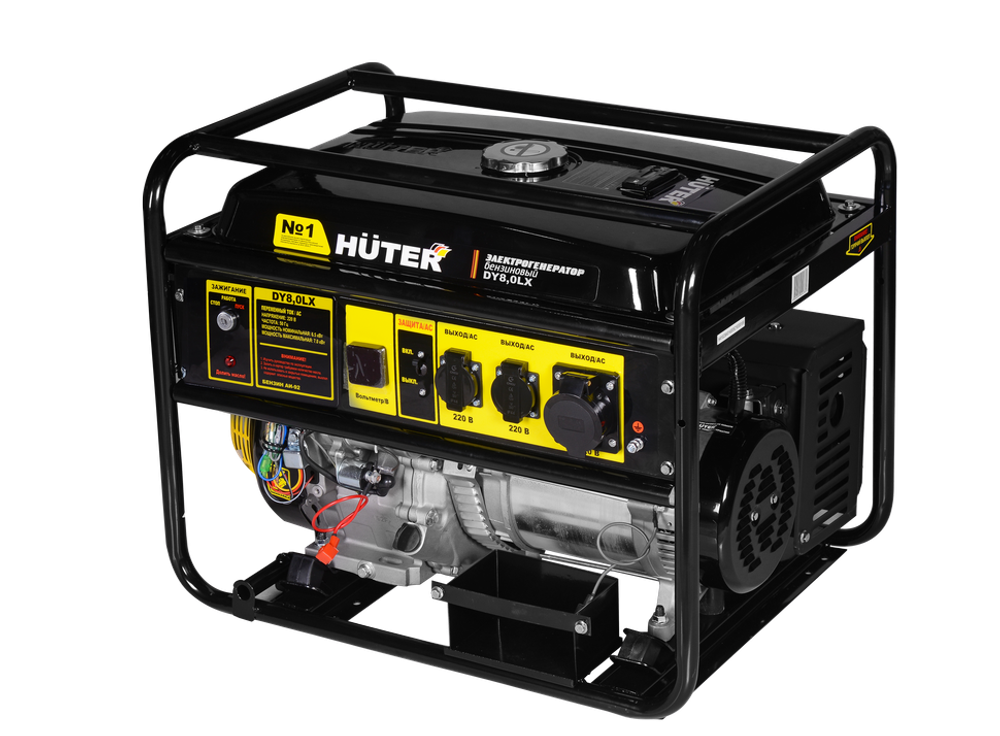 Бензиновый генератор (7 кВт) Huter DY8,0LX
