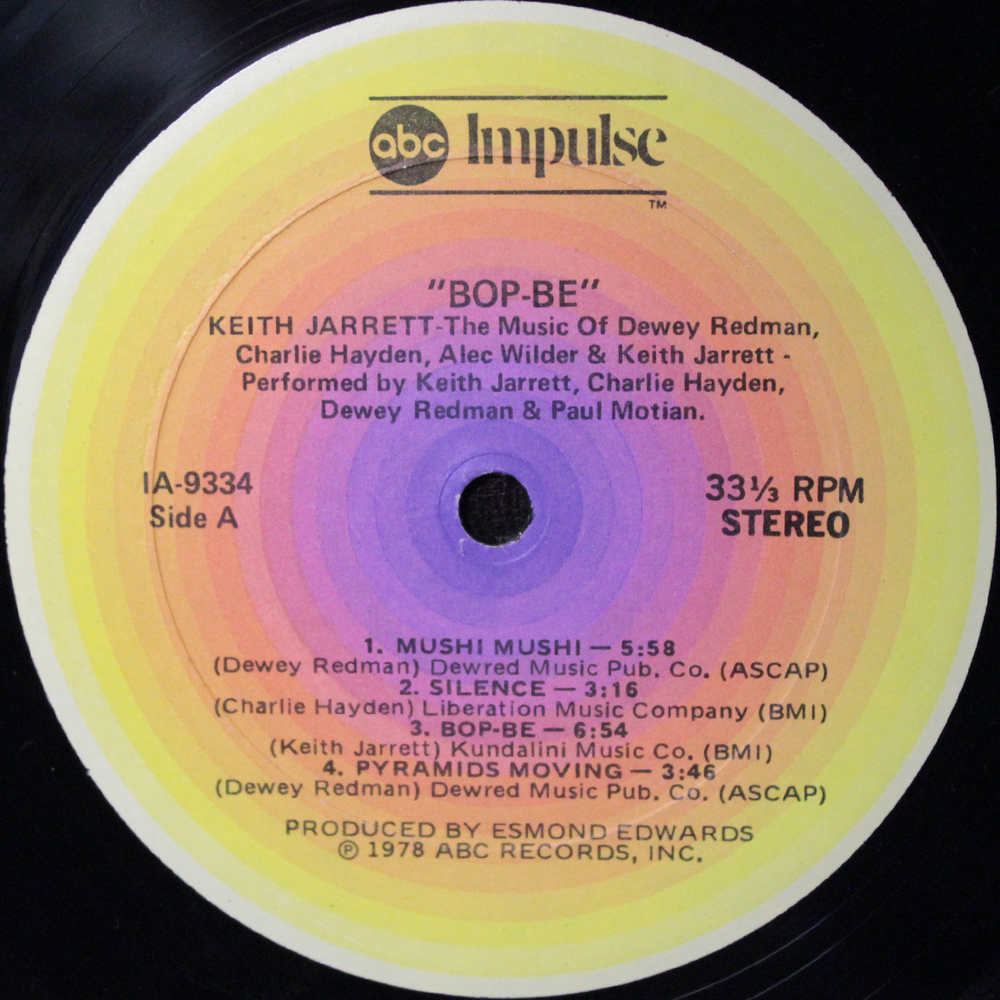 Keith Jarrett / Bop-Be (LP)