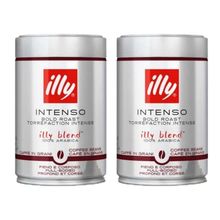 Кофе в зернах ILLY Intenso сильной обжарки 250 г, 2 шт