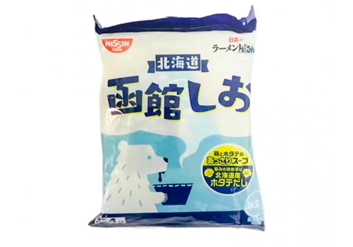 Суп-лапша Nissin Хакодате Шио с бульоном из морского гребешка, 87г