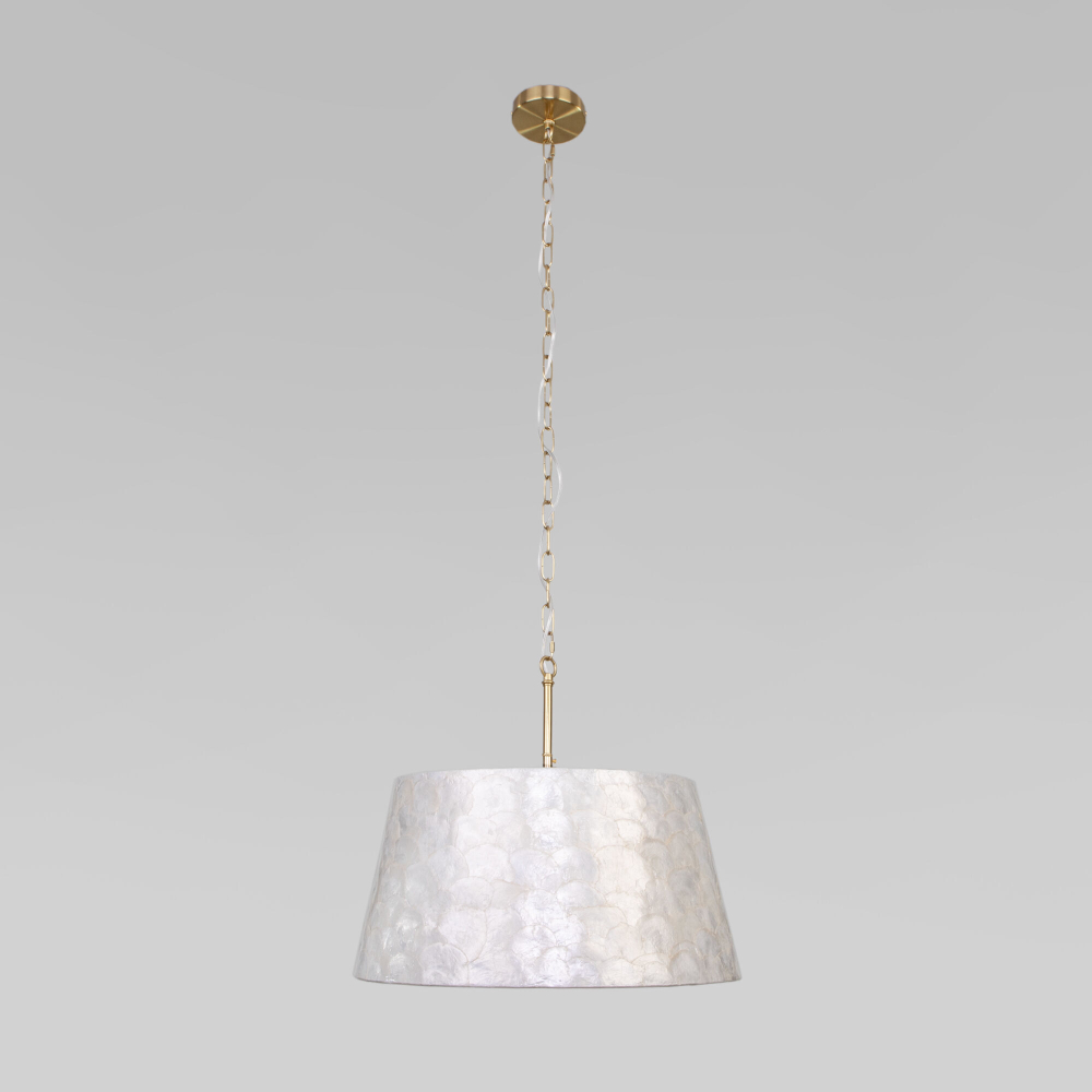 Умный подвесной светильник с перламутром 101013/5 латунь/перламутр