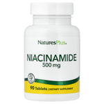 NaturesPlus, никотинамид, 500 мг, 90 таблеток