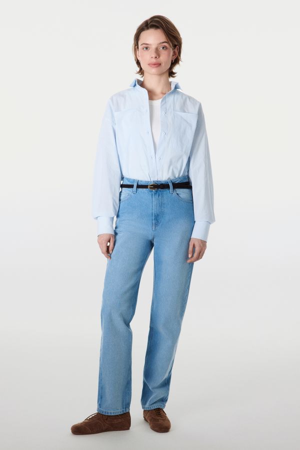 Джинсы прямые 