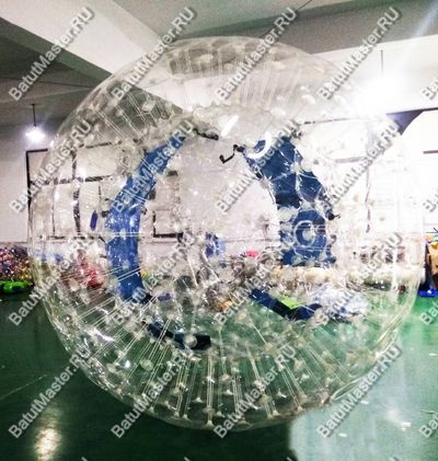 Зорб ТПУ"Капля", усиленные сиденья, диаметр 3 м