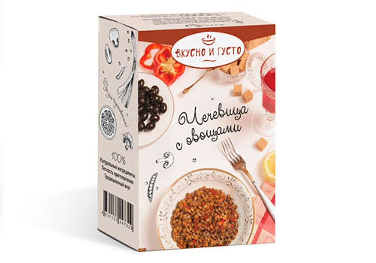 Чечевица с овощами Вкусно и Густо, 245г