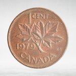 Canada, 1 Cent, 1979 – Elizabeth II (Modified Second Portrait), XF