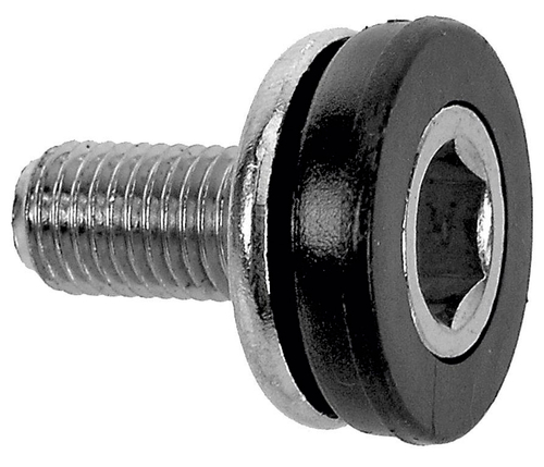 Болт каретки сталь с сальником хромир. (10) серебро