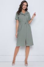 Платье Успех (оливка) Diolche (Акция)