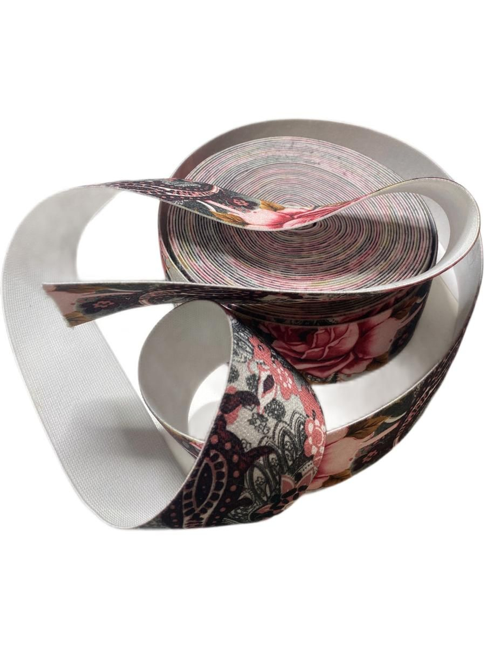 Резинка широкая 5 см цветная эластичная декоративная лента для поясов, одежды и рукоделия 1 м