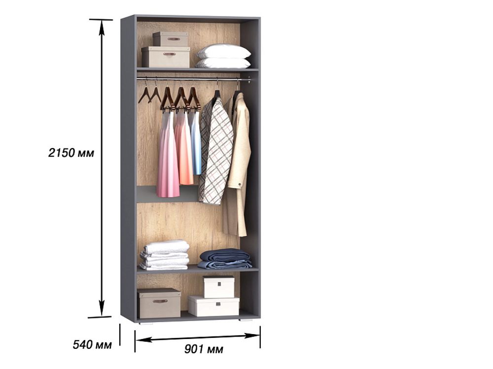 Стокгольм Шкаф 2х ств. (540)