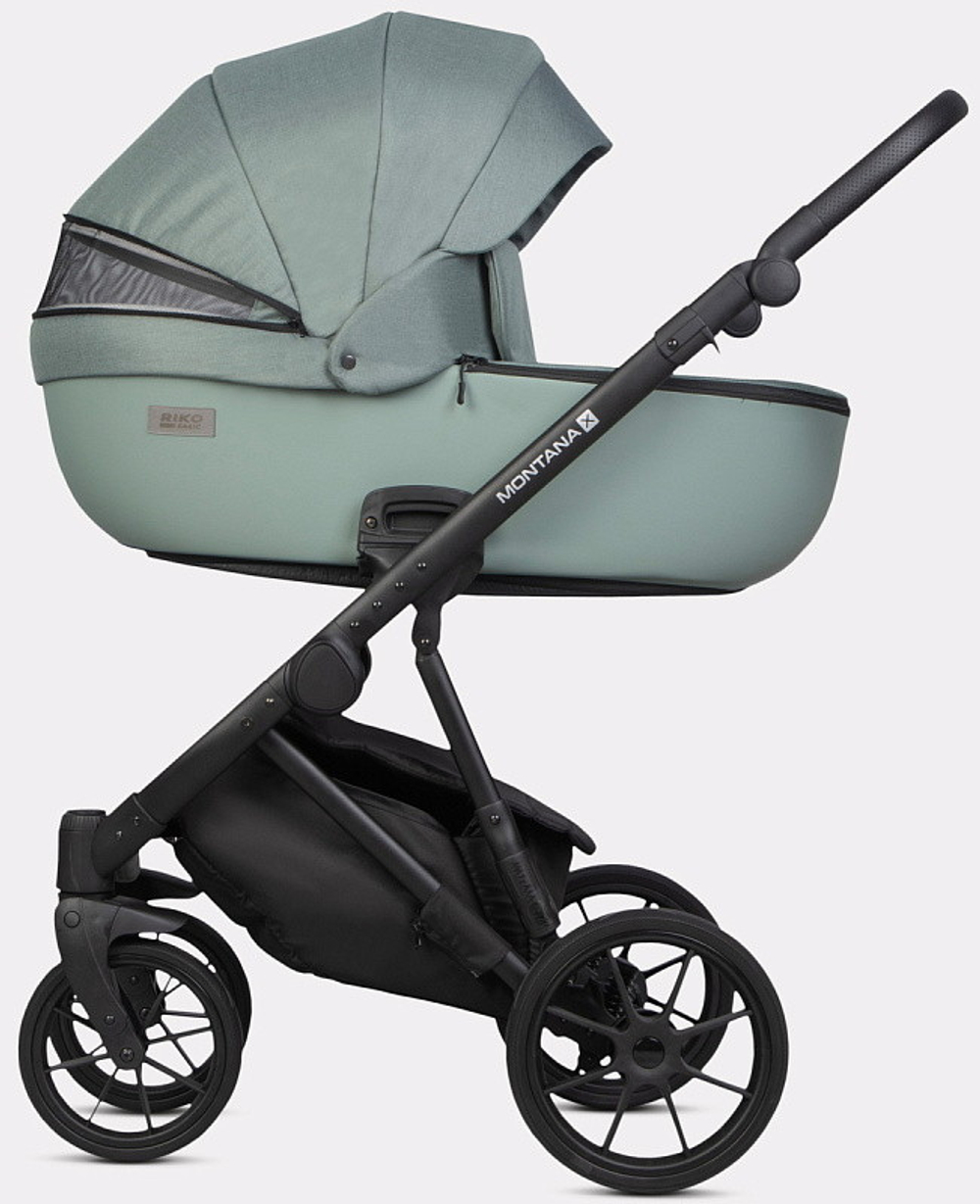 Детская коляска Riko Basic Montana Plus X 3 в 1 41 Green (зеленый)