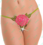 Стринги-цветочек с разрезом