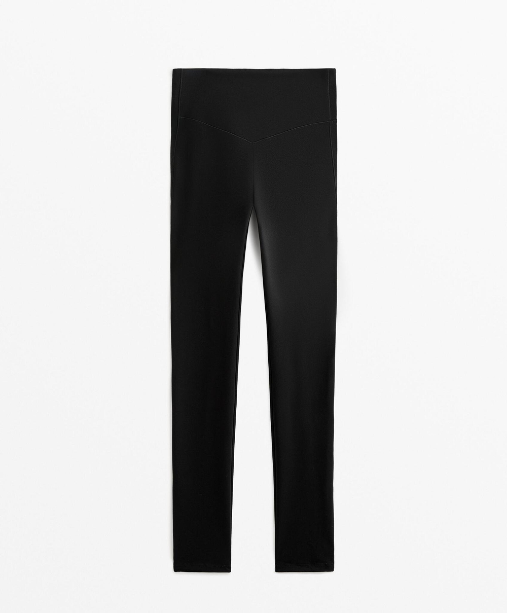 OYSHO Легинсы Comfortlux длиной 65 см, черный