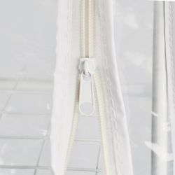 UGH-R01 H80 WHITE-WHITE ECONOM Парник-стеллаж для рассады. 3 полки. 46x24x80см. Металлическая труба в ПВХ. цвет белый. Тент ПВХ эконом. TM ФитоЛето