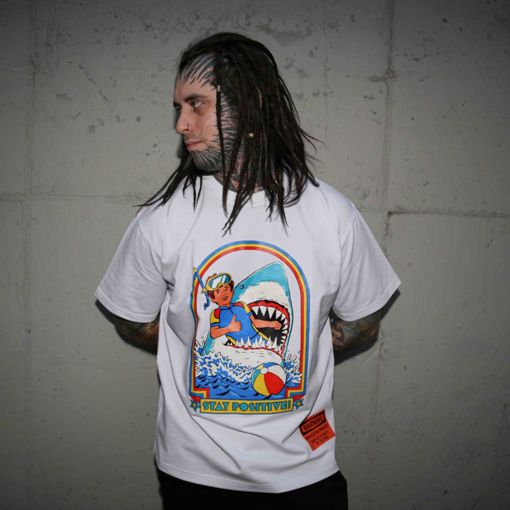 Футболка SR by Epic Merch Stay Positive Белая