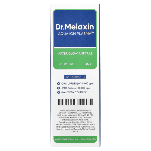 Dr.Melaxin, Aqua Ion Plasma, Water Glow, ампула, 50 мл (1,69 жидк. Унции)