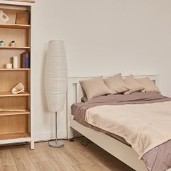 UML-T410 2хE27 WHITE Торшер напольный под две лампы Е27. 2х60W. Механический выключатель. Белый. ТМ Uniel