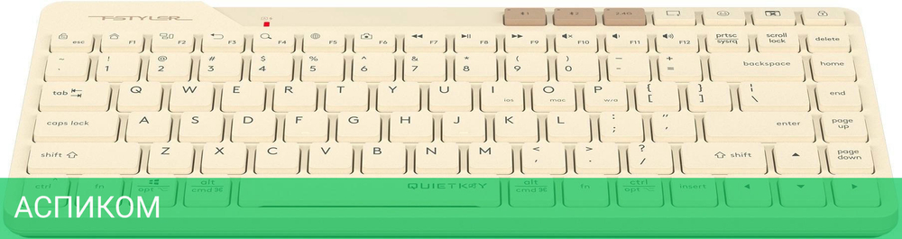 Клавиатура A4Tech Fstyler бежевый (FBK26C AS)