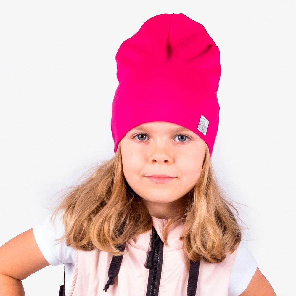 Шапка для девочек фуксия, р-р 50-54 9258004 Шапка для девочек фуксия, р-р 50-54 9258004
