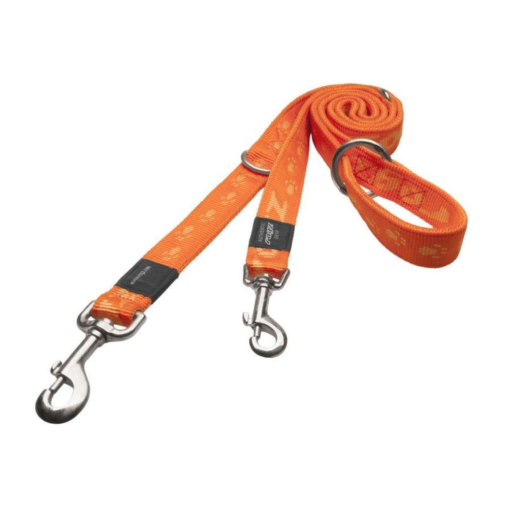 Поводок перестежка для собак альпинист l 20мм 1,8 м оранжевый