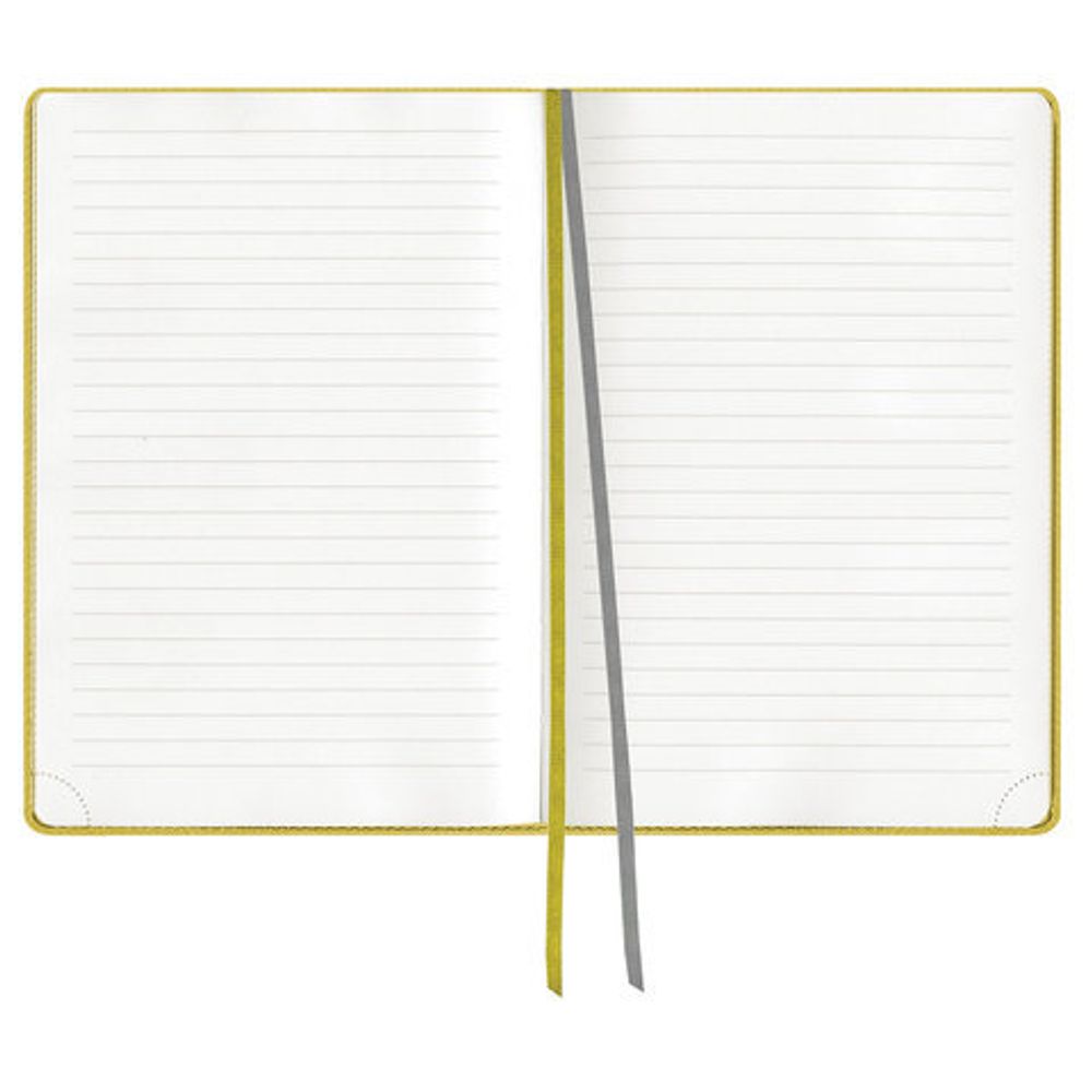 Блокнот А5 (148x213 мм), BRAUBERG "Tweed", 112 л., гибкий, под ткань, линия, желтый, 110967