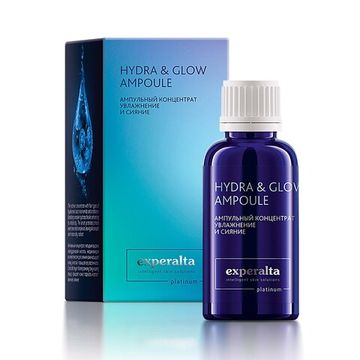 Ампульный концентрат «Увлажнение и сияние» для сухой и обезвоженной кожи Experalta Platinum
