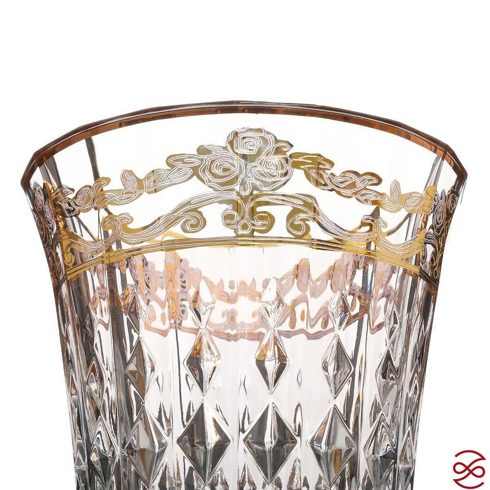 Набор стаканов для воды голуб.золото TIMON Lady Diamond 270 мл