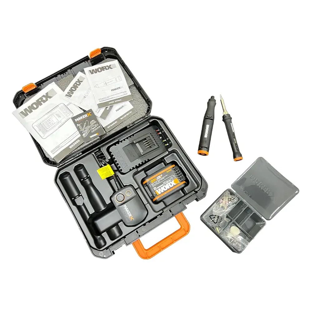 Гравировальная машина + паяльник WORX MAKER X