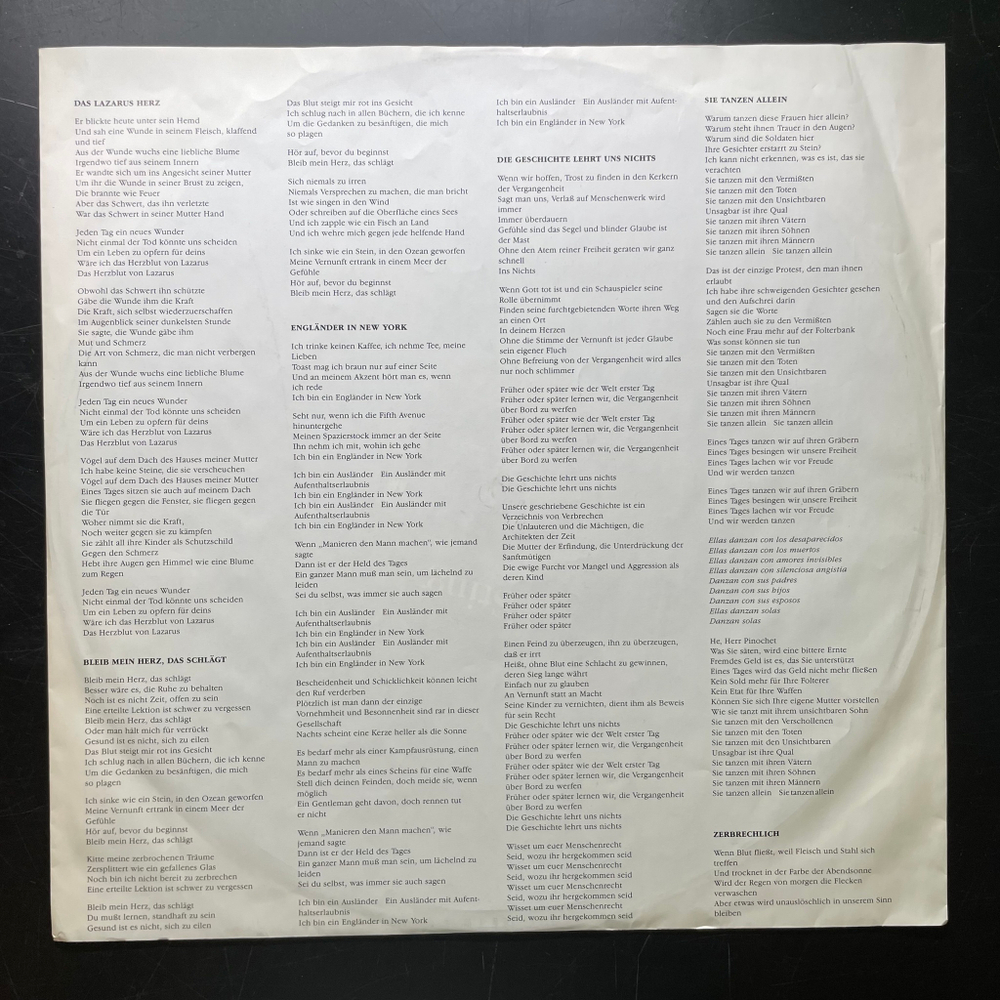 Sting - Nothing Like The Sun 2LP (Германия 1987г.)