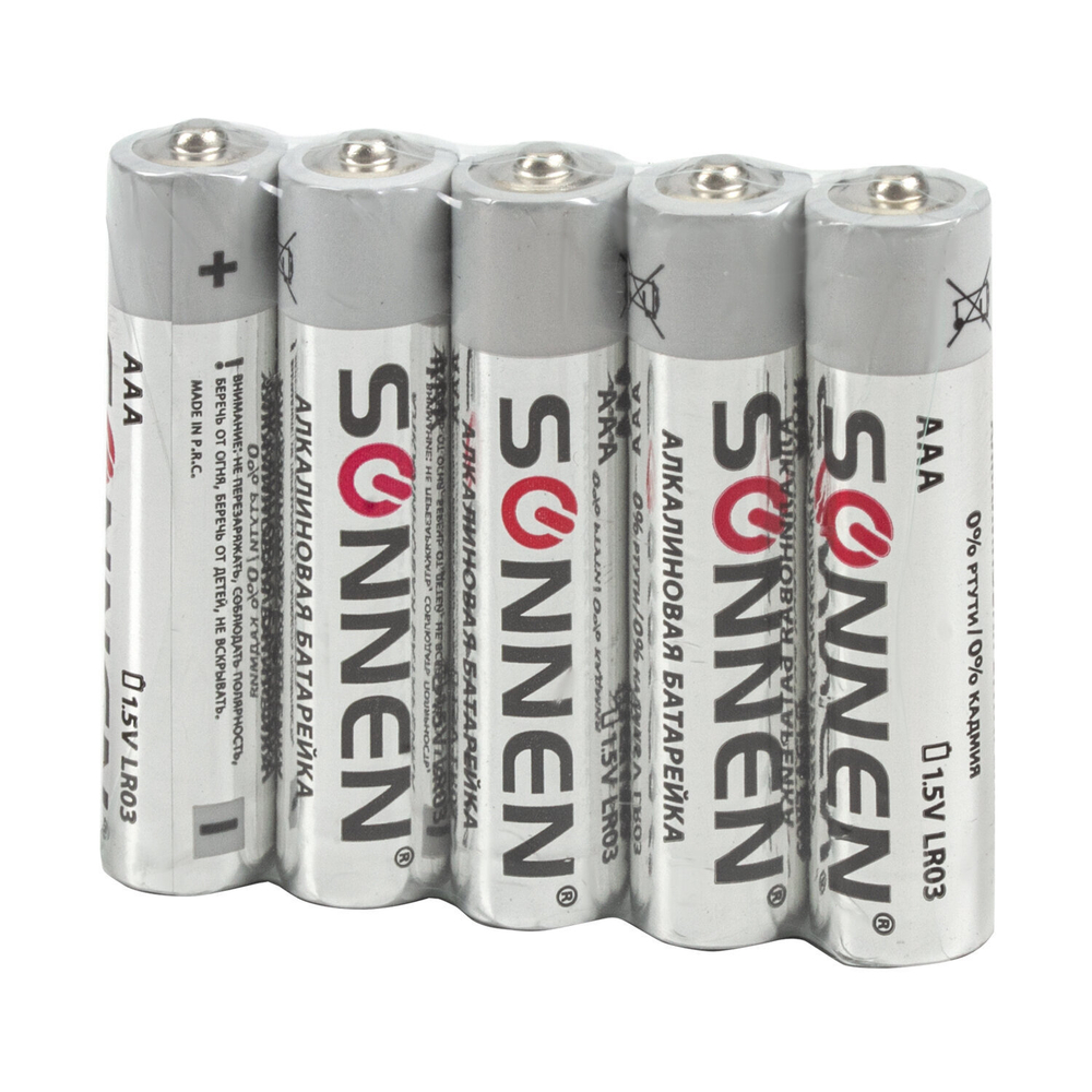 Батарейки комплект 30 (20+10) шт. SONNEN Alkaline AA+ААА (LR6+LR03) в коробке (2 штуки в упаковке)