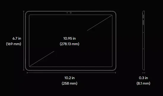 Планшет Google Pixel Tablet 8/128 , Hazel ( серо - зеленый)
