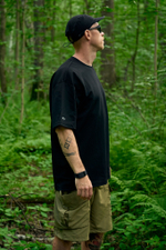 Футболка Nothomme Blue Coolmax Loose Solid Color T-shirt "Black"