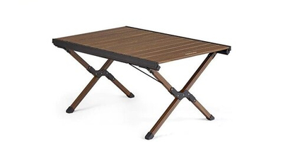 Стол туристический Naturehike складной, 90х60х45 см,с Х-образными ножками, коричневый