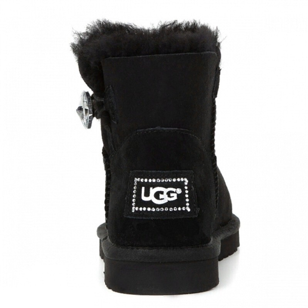 Угги Mini Bailey Button Bling Black