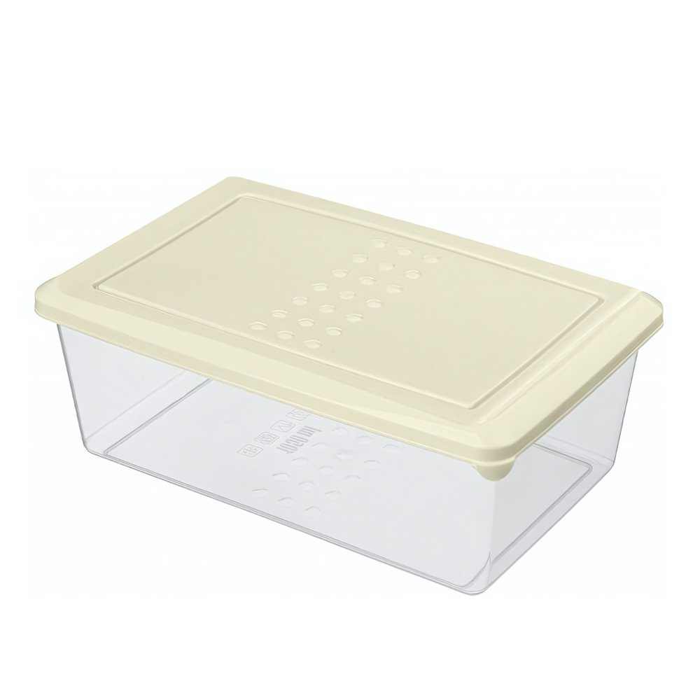 Контейнер для продуктов "Asti" прямоугольный 1,05л (светло-бежевый)