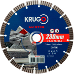 Диск алмазный Турбо сегментный KRUGO MASTER 230х2,6х25,4х12mm, 81072300270