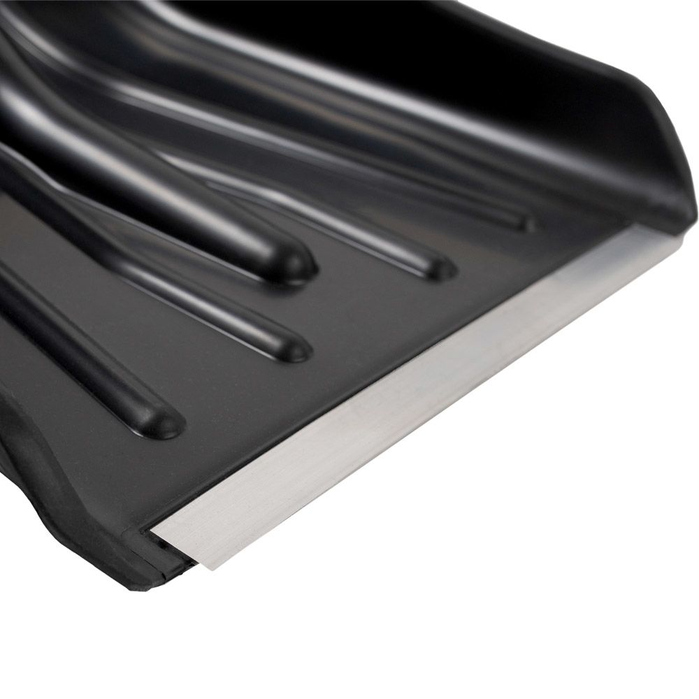 ЛОПАТА СНЕГ. АВТОМОБ. "АВТОВИТЯЗЬ" 280 Х 370 ММ (1/10) С МЕТАЛ.ЧЕРЕНКОМ и РУЧКОЙ, МЕТ. ПЛАСТ. "ЦИКЛ"