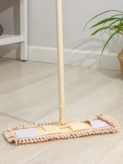 Швабра для мытья пола плоская Доляна, насадка букля 42×12 см, металлическая ручка 120 см, цвет МИКС