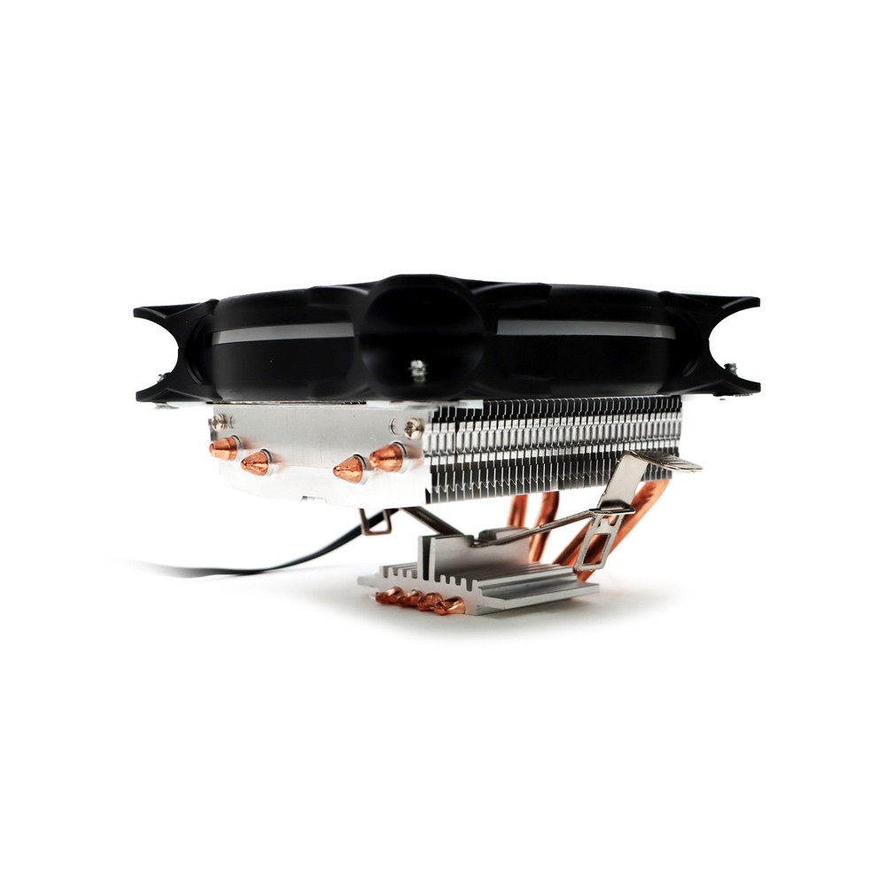 Кулер для CPU TESLA 1040RGB, 1х120мм, 600-1600rpm, 4-pin, Al+Cu, серебристый-черный-белый/RGB, 51.3CFM, 25.1дБ, 4-PIPE(прямой контакт), TDP 155Вт, INTEL 1700/1200/115x/775/1366, AMD AM5/AM4/AM3(+)/AM2(+)/FM2(+)/FM1/754/940/939 (TSL-1040PWM-RGB)