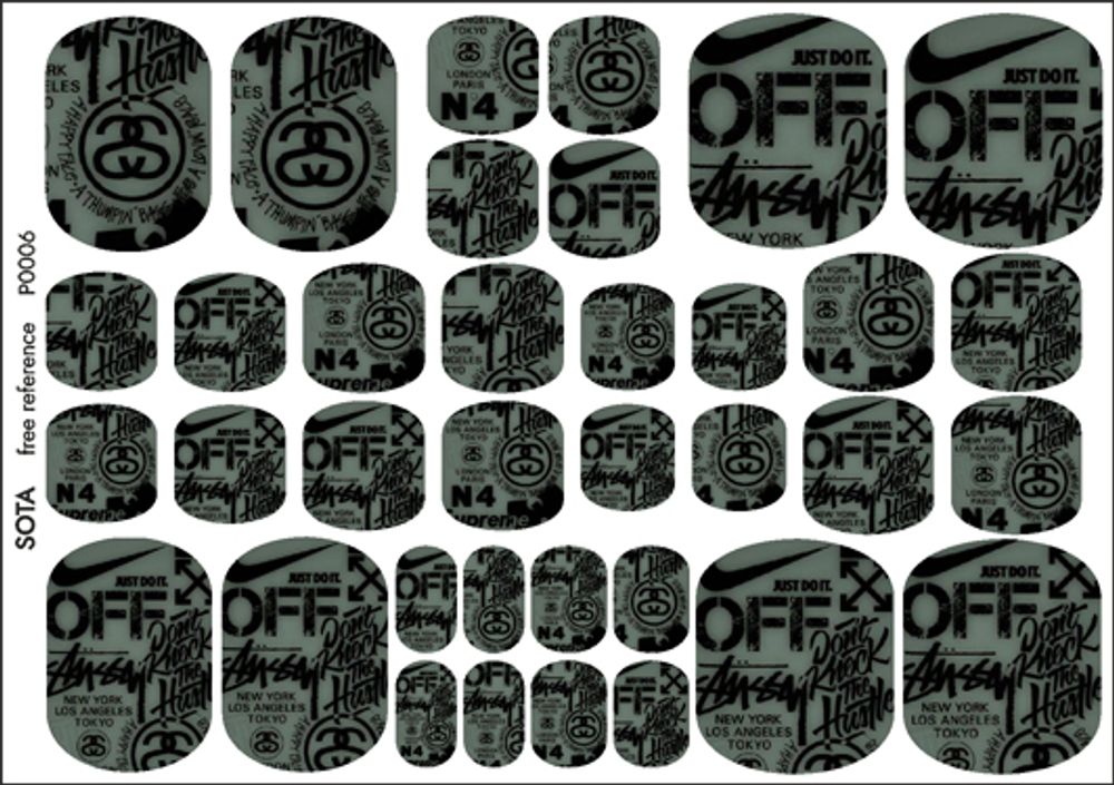 Sota Пленки для дизайна ногтей, педикюра P0006