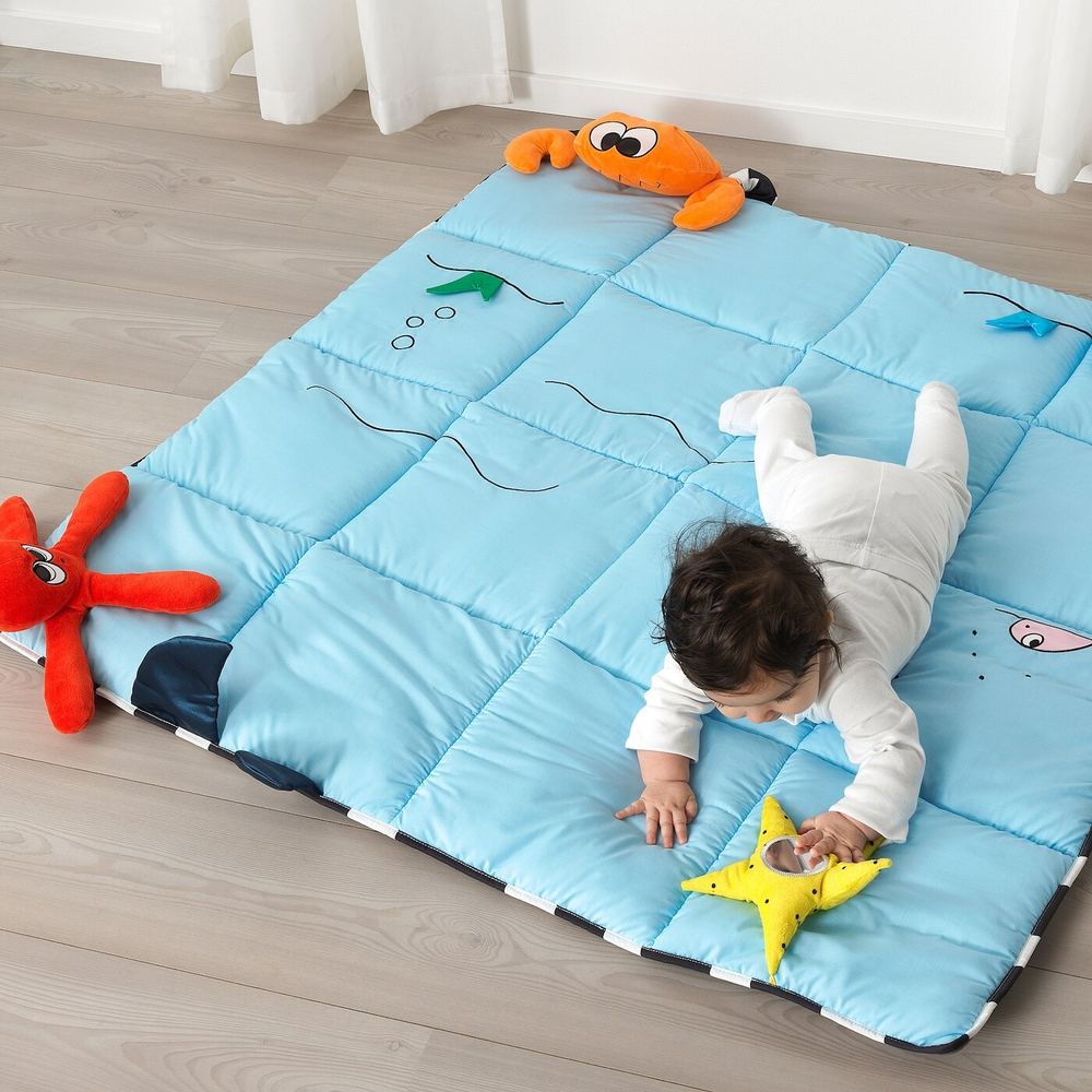 IKEA KLAPPA  (ИКЕА КЛАППА)  -  Игровой коврик, 114x114 см