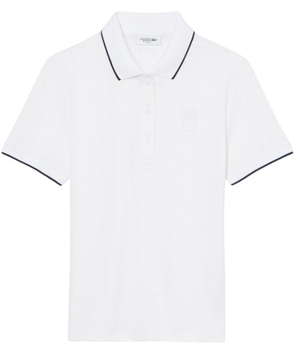 Женское поло Lacoste Tennis Heritage Ultra Dry Stretch Shirt - white