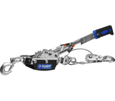 ЗУБР 4 т, 3 м, ручная рычажная лебедка, Профессионал (43105-4-K)