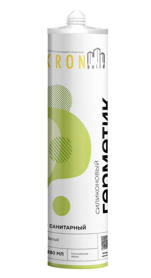 Герметик силиконовый KRONbuild БЕЛЫЙ 280гр